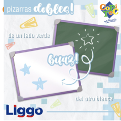 Pizarra Liggo Pastel 2 en 1