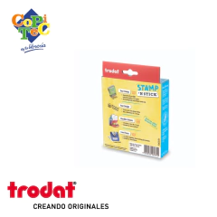 KIT STAMP & STICK TRODAT SELLO TEXTIL