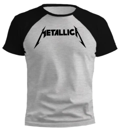 Remera Metallica - TALLE L GRIS RANGLAN - comprar online