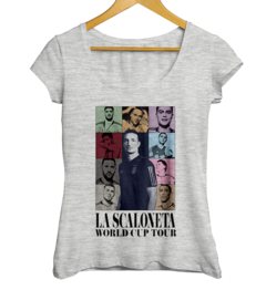 Remera Scaloneta - TALLE S DAMA GRIS