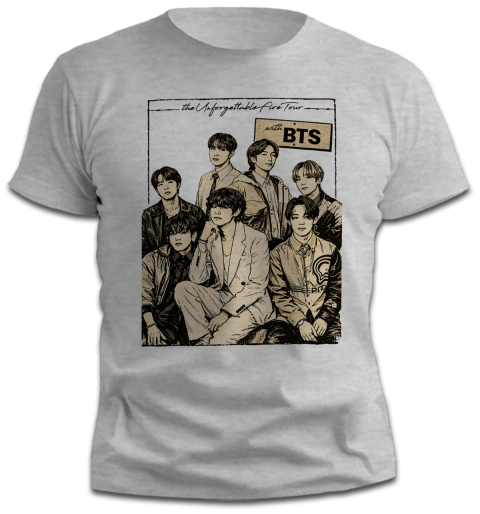 Remera BTS - Ilustracion - comprar online