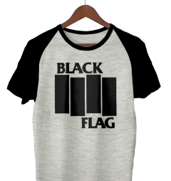 Remera Black Flag Logo Ranglan - comprar online