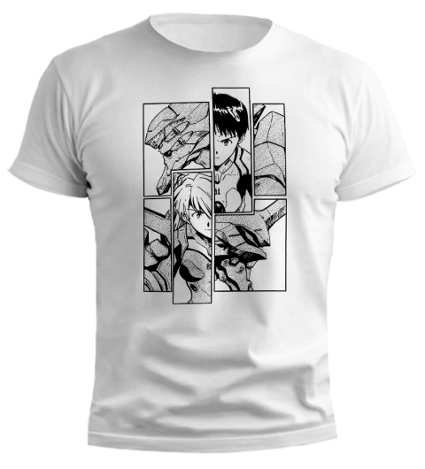 Remera Evangelion Shinji Ikari - Rei Ayanami - EVA - comprar online