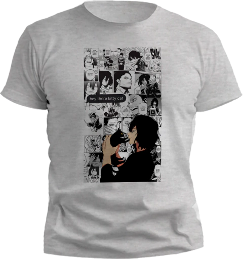 Remera My Hero Academy Aizawa - Hey there kitty cat - tienda online
