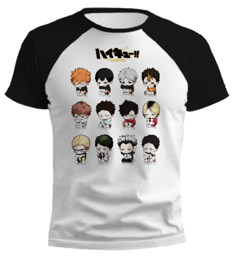 Remera Haikyuu Personajes Chibbis - comprar online