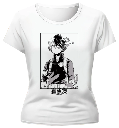 Remera My Hero Academia Shoto Todoroki Kanji en internet