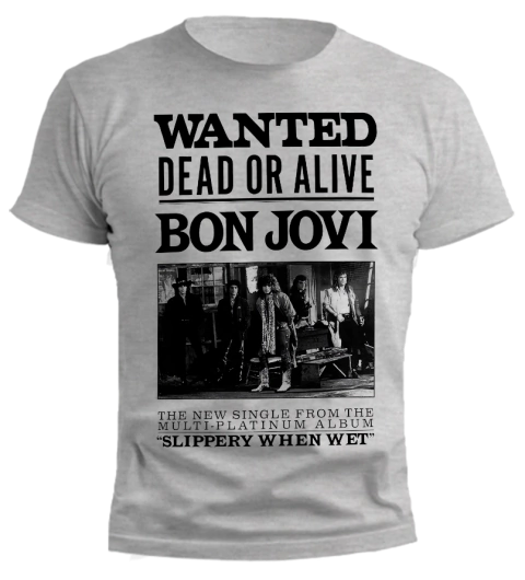 Remera Bon Jovi - Wanted Dead - TiendaUke