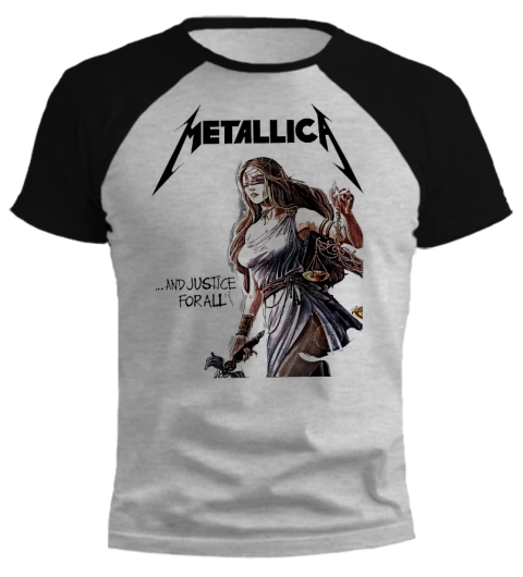 Remera Metallica - And Justice for All Dama de la Justicia - comprar online