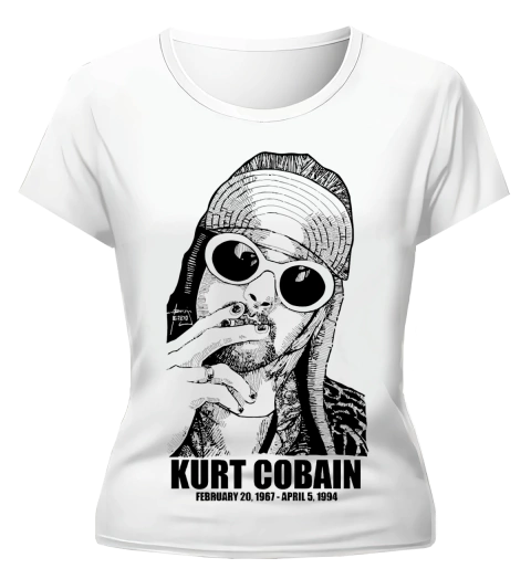 Imagen de Remera Nirvana - Ilustracion Kurt Cobain