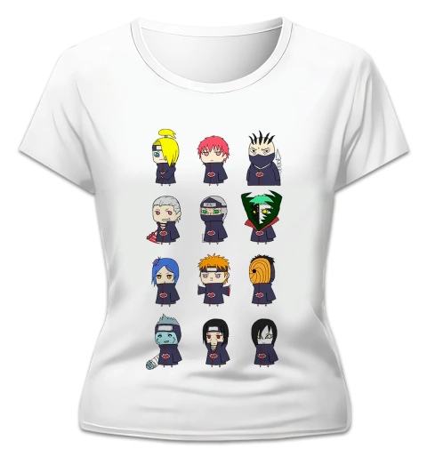 Imagen de Remera Naruto Chibis Anime