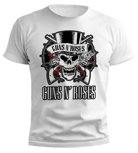 Remera Guns N´ Roses - Calavera en internet
