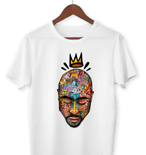 Remera Tupac Multicolores