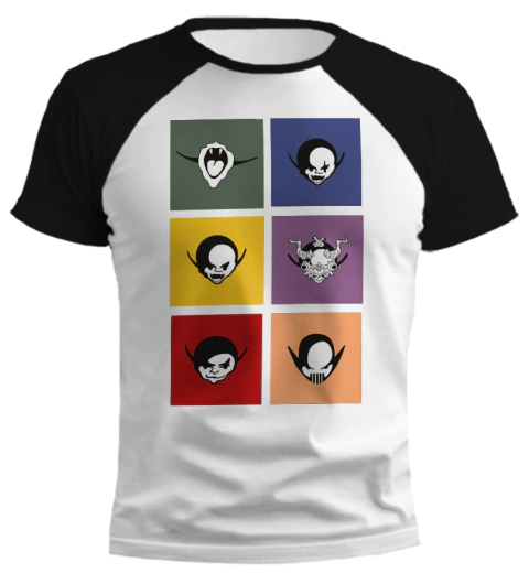 Remera Los Piojos - Logos Colores en internet