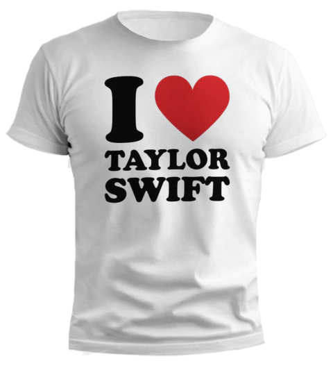 Remera I Love Taylor - TALLE S