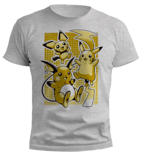 Remera Pokemon Pichu - Pikachu - Raichu - comprar online
