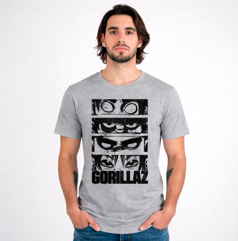 Remera Gorillaz - Banda - TiendaUke