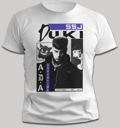 Remera Duki - Poster SSJ - TiendaUke