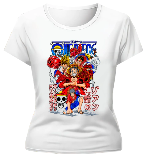 Imagen de Remera One Piece Personajes 神話の Mitico
