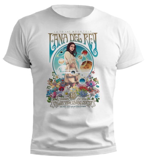 Remera Lana del Rey - LA to the Moon - TiendaUke