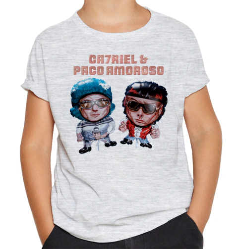 Remera Catriel y Paco Amoroso - TALLE 12 GRIS