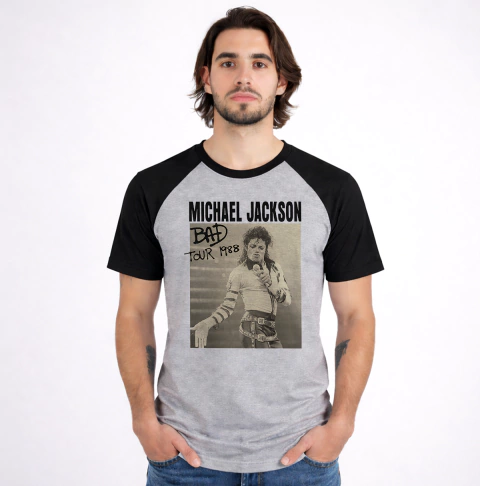 Remera Michael Jackson Poster Tour 1988 - TiendaUke