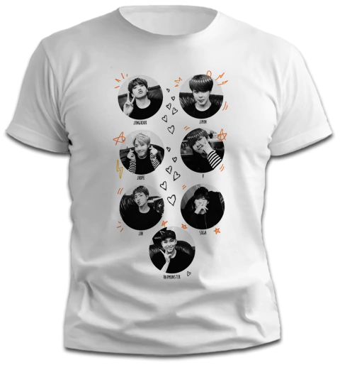 Remera BTS - Banda - TiendaUke