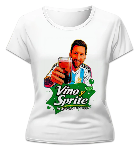Imagen de Remera Messi Vino con sprite