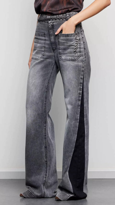 Pantalón Wide Leg Victory Black