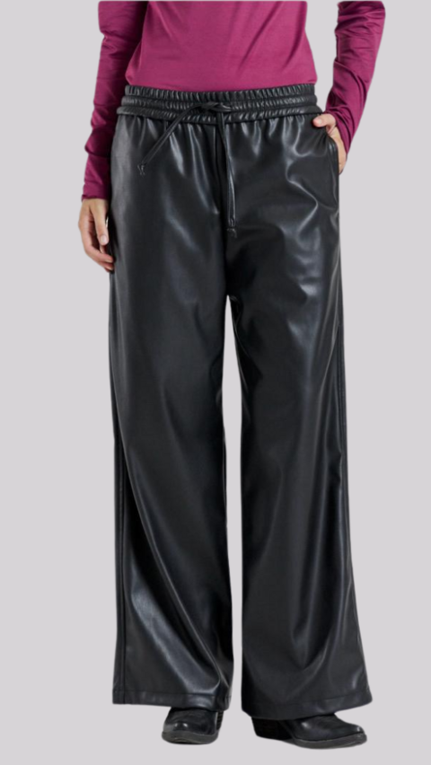 Pantalon Ecocuero Ancho Vita
