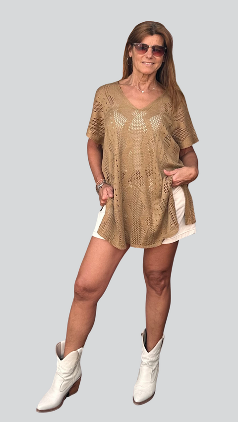 Vestido Madeja Tostado