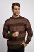 Sweater Amantea Bicolor - Borravino/Militar - El Genovés