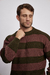 Sweater Amantea Bicolor - Borravino/Militar
