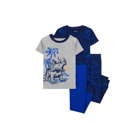 Carter's Set 4 Piezas Pijama Algodón mangas cortas Dinosaurios (1Q510010)