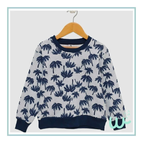 Buzo Manu palmeras azules (ITT177)