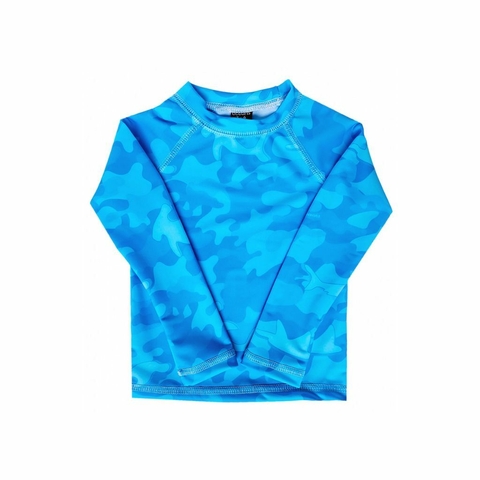 Remera Mangas Largas Camuflada celeste (2411019)