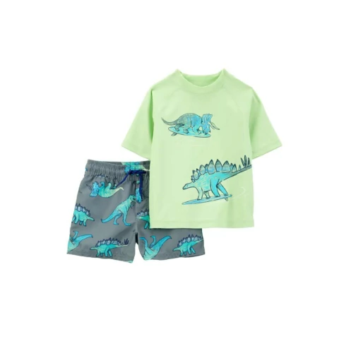 Carter's Set 2 Piezas Traje de Baño Remera Mangas Cortas y Short (2s579910)