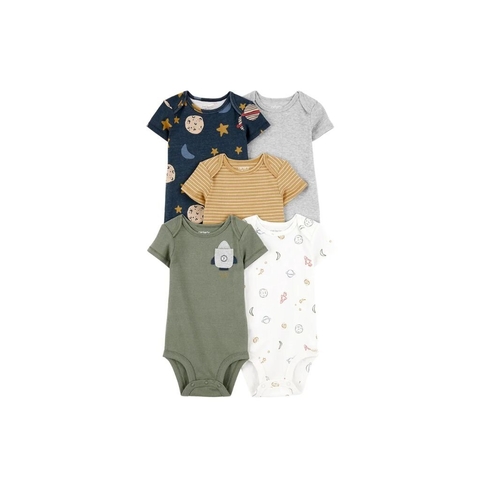 Carter's Pack 5 Bodies mangas cortas (1t122010)