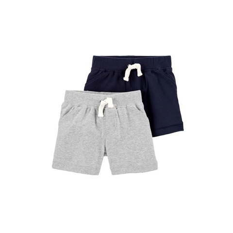 Carter´s Pack 2 Shorts "Gris y Azul"