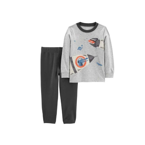 Carter's Set 2 Piezas Remera mangas largas y Pantalón Cohete (1n953510)