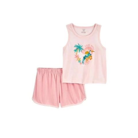 Carter´s Set 2 Piezas Pijama Remera musculosa y Short "Lazy Days" (3N709410)