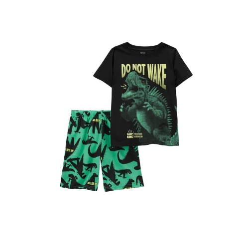 Carter's Set 2 Piezas Pijama Algodón Remera Mangas Cortas y Short (3R008610)