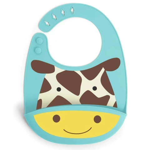 Babero de Silicona Skip Hop Zoo - Amiga Jirafa (9i415410)