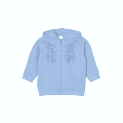 "Campera bb nena frisa c/estampa ""flores""" (2405019)