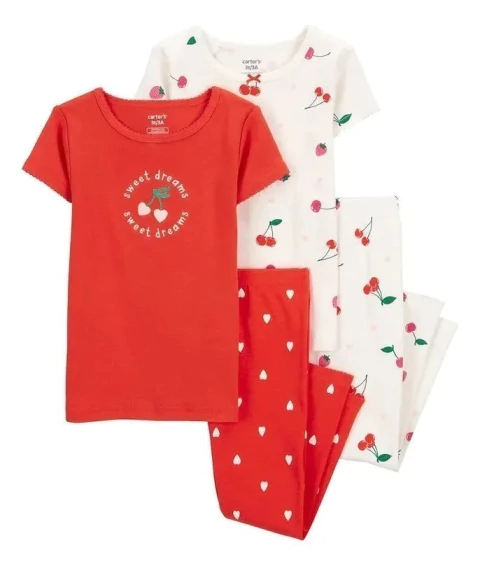 Carter's Set 4 Piezas Pijama Algodón mangas cortas (2q514210) - comprar online