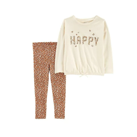 Carter´s Set 2 Piezas Remera mangas largas y Calzas "Happy" (2o030910)