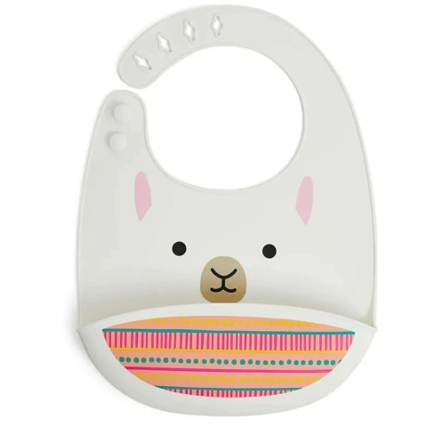 Babero de Silicona Skip Hop Zoo - Amiga Llama (9i414910)