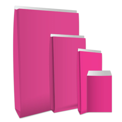 BOLSA FONDO PLANO COLOR FUCSIA - PACK X 100 UNIDADES (ELEGÍ TAMAÑO) - comprar online