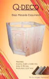 bajo mesada de pino esquinero