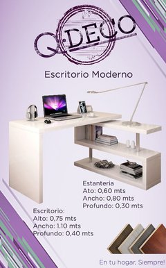 Escritorio Juvenil Moderno de Melamina