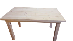 Mesa de pino Macizo 1.20 Mts Pata 3x3